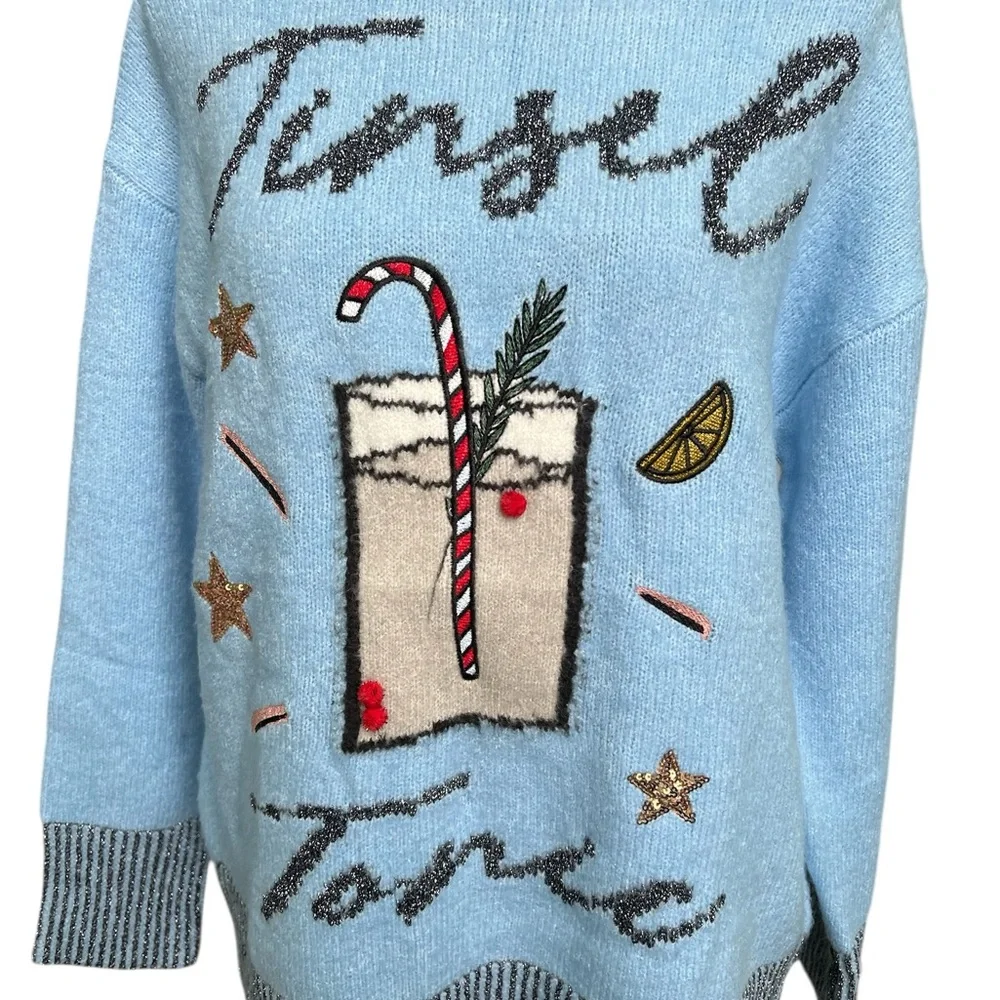 Vigoss Blue Christmas Sweater